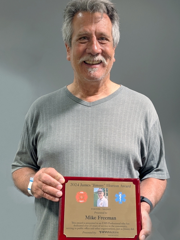 Photo for WVNCC EMS Program Director Mike Freeman Honored with Prestigious Jim Horton Award