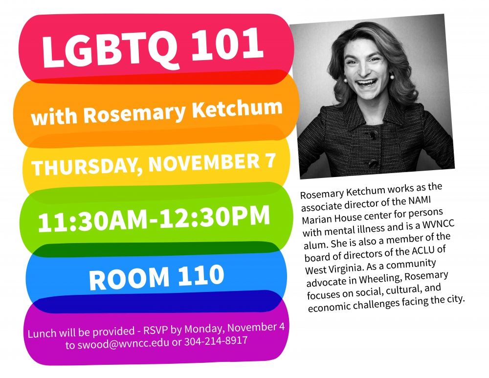 Calendar New Martinsville Campus Lgbtq 101 With Rosemary Ketchum Wvncc West Virginia 4481