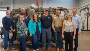 (L to R) Front Row: WVNCC Foundation Executive Director Rana Spurlock, WVNCC VP of Learning Dr. Angela Hawk. Back Row: WVNCC Division Chair for Applied Technology Curt Hippensteel, MPLX East Regional Maintenance Director Brandon Belford, MPLX Advisor of Community and Government Relations Tina Rush, MPLX Maintenance Senior Managers Michael Mace and Max Davis, and WVNCC President Dr. Daniel Mosser.