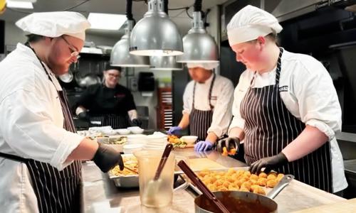 An Image of Student Chefs