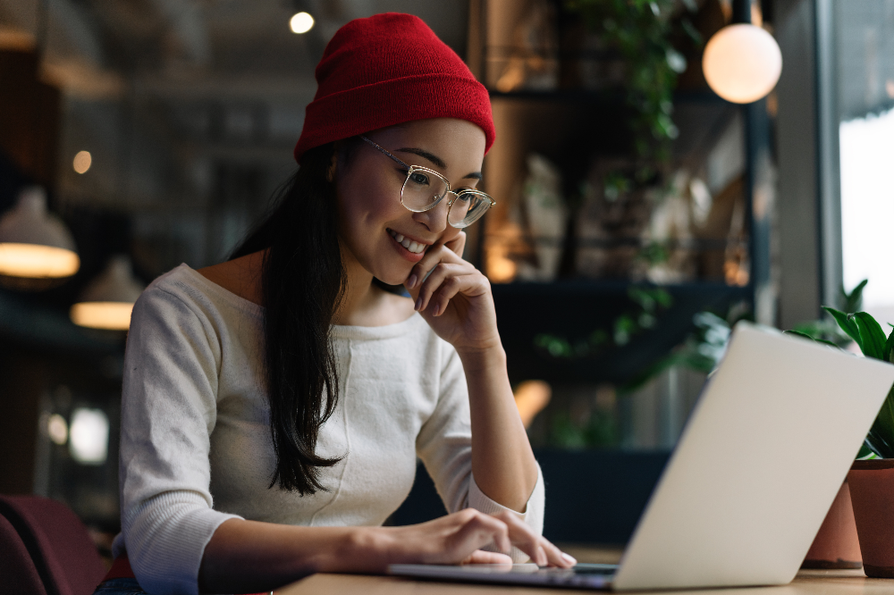 Image of a Student Working Online